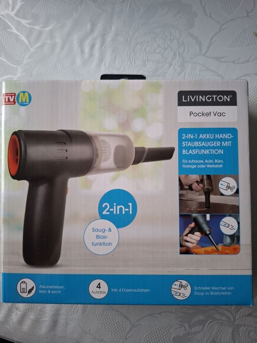 Odkurzacz ręczny 2 w 1 z funkcją wydmuchu