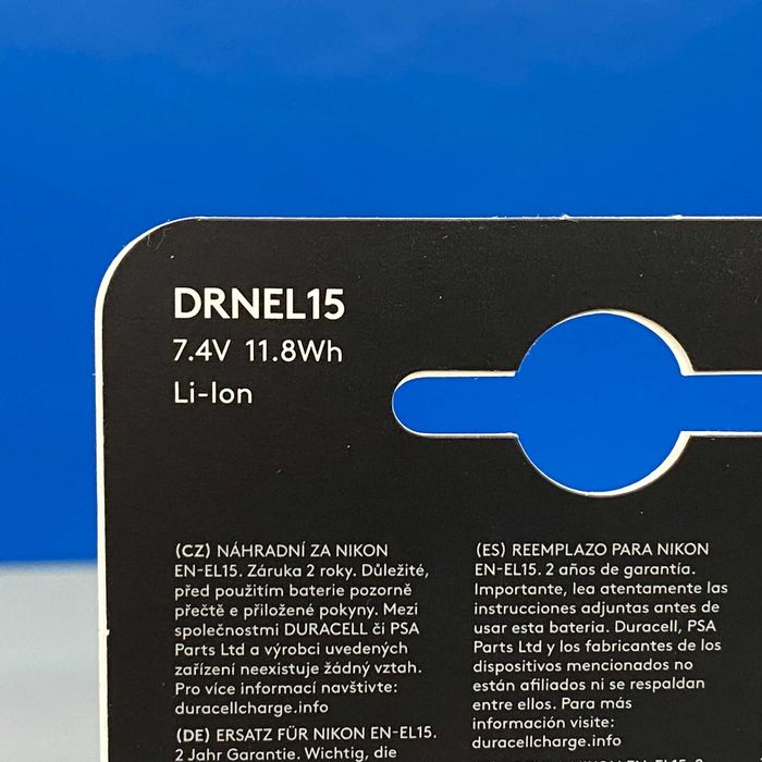 Bateria Duracell - Nikon EN-EL15 (D500/D600/D750/D800/D7000)