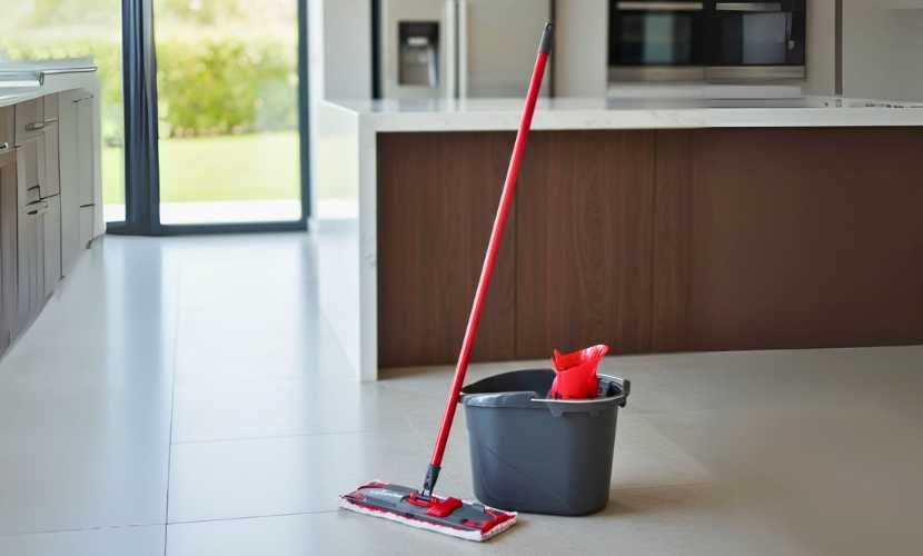 Mop Vileda Ultramax BOX płaski 35 cm Wiadro z wyciskarką i kijem NOWY