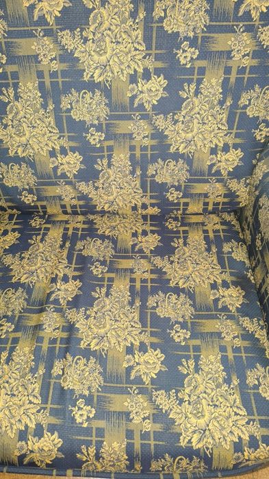 Sofá Cama 2 Lugares - Azul com flores