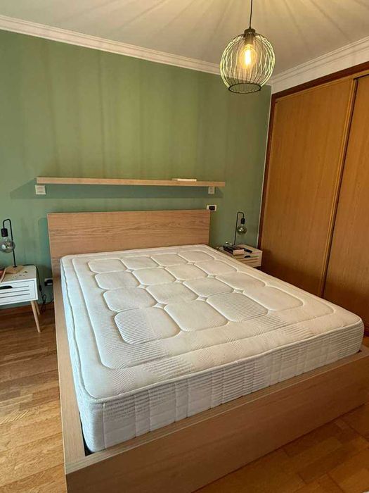 Cama MALM IKEA (160X200) + Colchão Confort Plus COLREIS