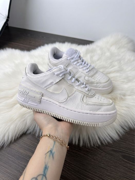 24см Жіночі білі кросівки кеди Nike Force