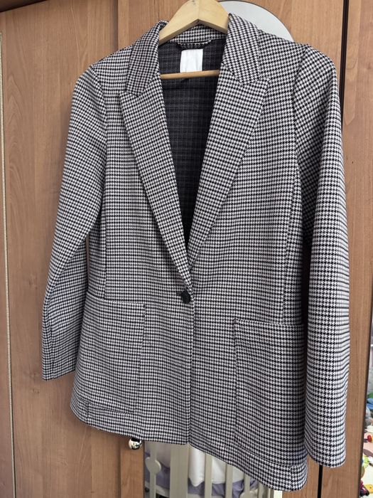 Піджак жіночий hm жакет блейзер в гусячу лапку 38 М