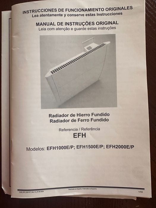 Radiador Ferro Fundido HJM 2000W EFH2000E/P