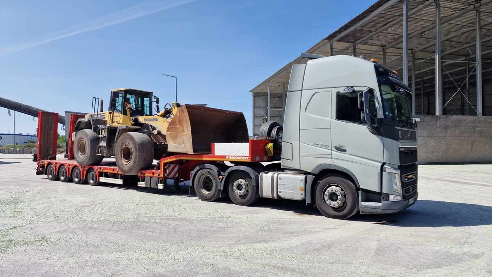 Transport Maszyn Budowlanych Rolniczych Laweta Niskopodwoziowy PL EU