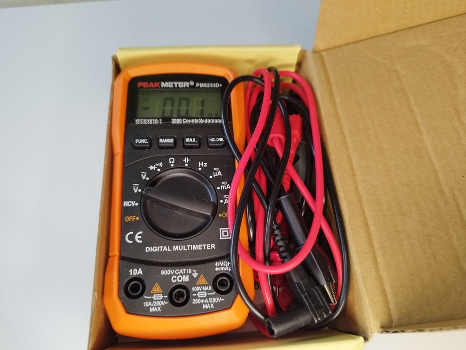 Miernik, cyfrowy PeakMeter. Pm8233