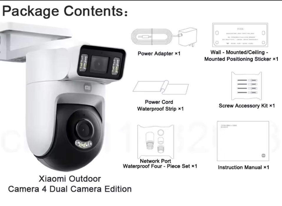 IP-камера відеоспостереження Xiaomi Outdoor 4C, 4, CW500 та ін.