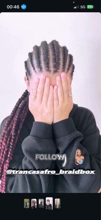 Tranças /braid box/ Rastas