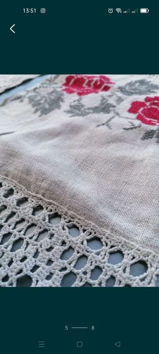 Полотно льон лен мережка рушник доріжка українська національна