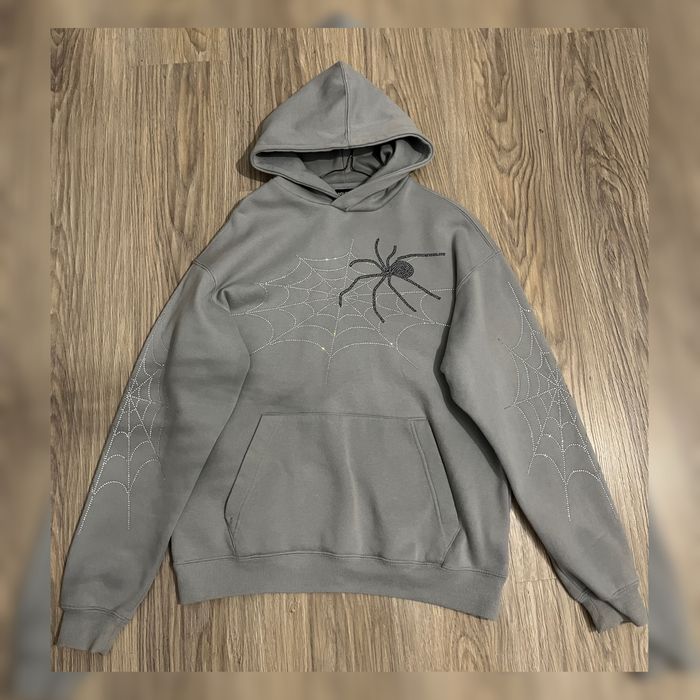Bluza hoodie baggy szeroka boxy diamenciki kryształki