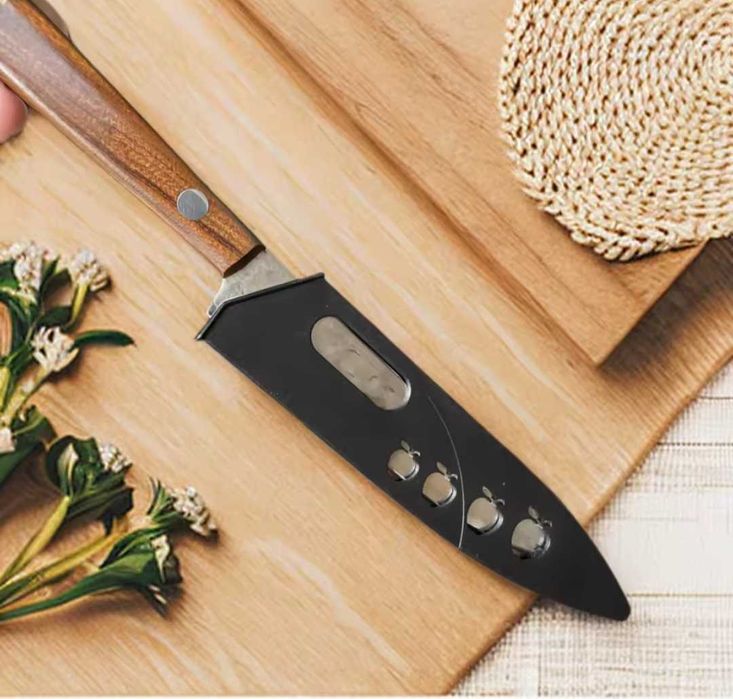 Стильный небольшой кухонный нож(нож для стейка)+ ПОДАРОК!(Подставка)