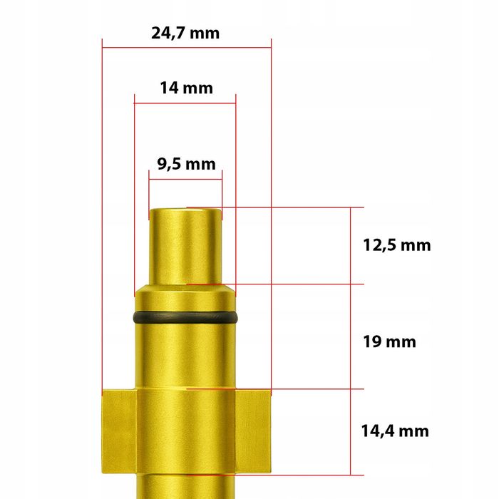 Lanca HydroJet FlatLance ProSteel | Do Myjek Parkside, Lavor | 160 bar