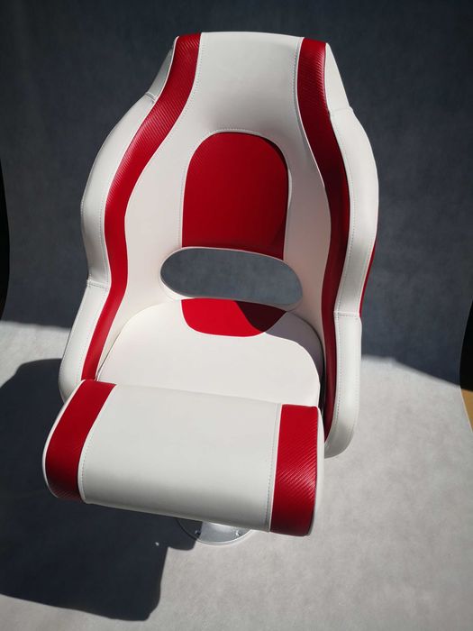 Fotel kapitański kubełek łodzi + noga z aluminium