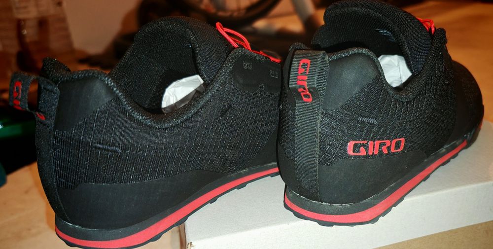 Sapatos de BTT GIRO TRACKER FASTLACE Preto/Vermelho
