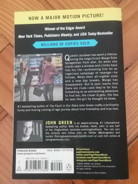 Paper Towns de John Green