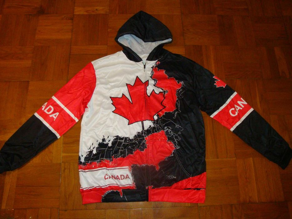 Толстовка - Худи CANADA с застёжкой и капюшоном  , размер XL ( 54-56 )