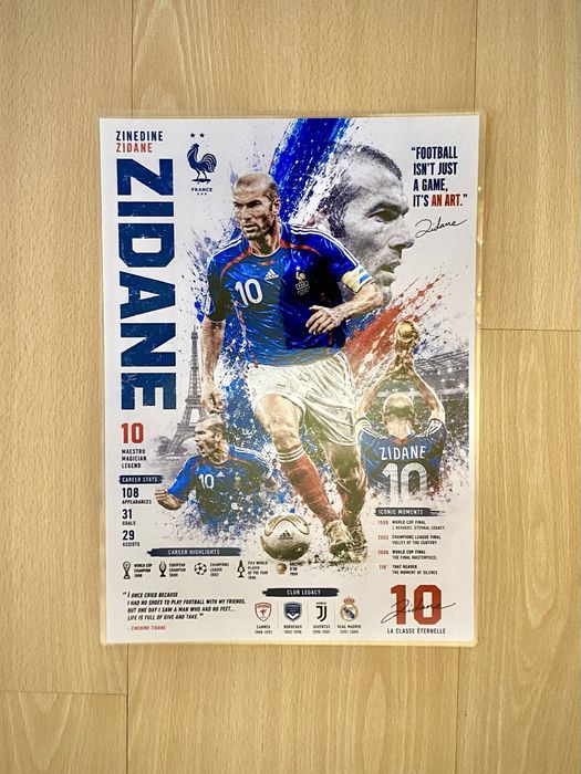 Poster Zidane • Premium •