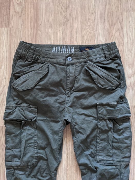 Повседневные милитари штаны alpha industries airman cargo