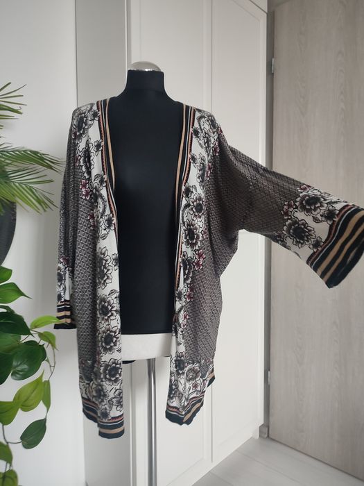 Warehouse narzuta kimono damska sweter Boho sweterek rozmiar 38 40