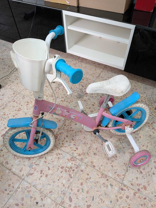 Peppa Pig - Bicicleta rosa 12 polegadas