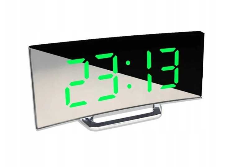 Zegar elektroniczny led budzik lustro stojący ttst1041