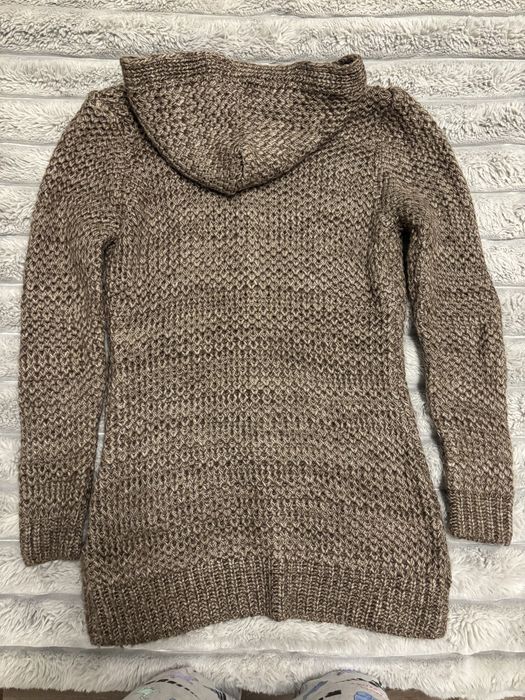 Женский кардиган шерстяной,жіночій кардиган вʼязка шерсть коричневий