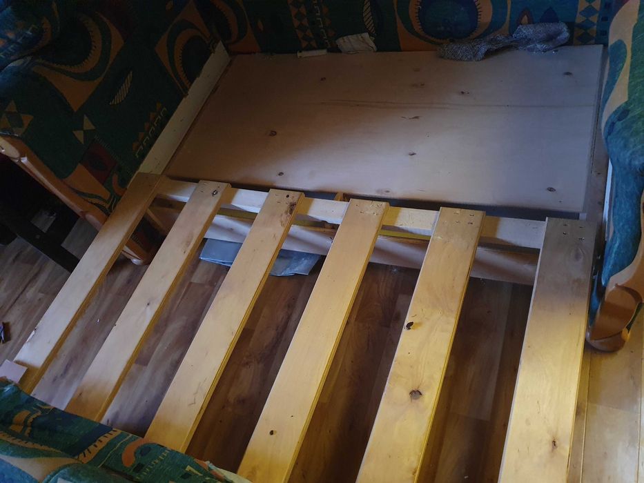 Kanapa rozkładana łóżko dla dziecka kolorowe zielone