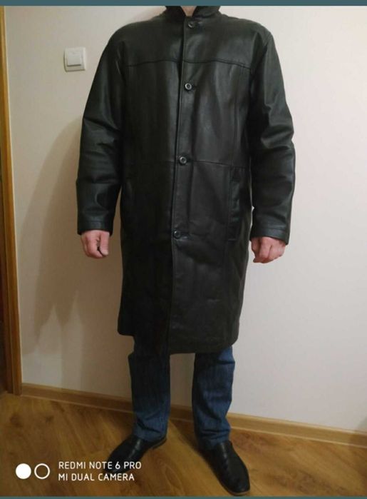 Пальто чоловіче шкіряне