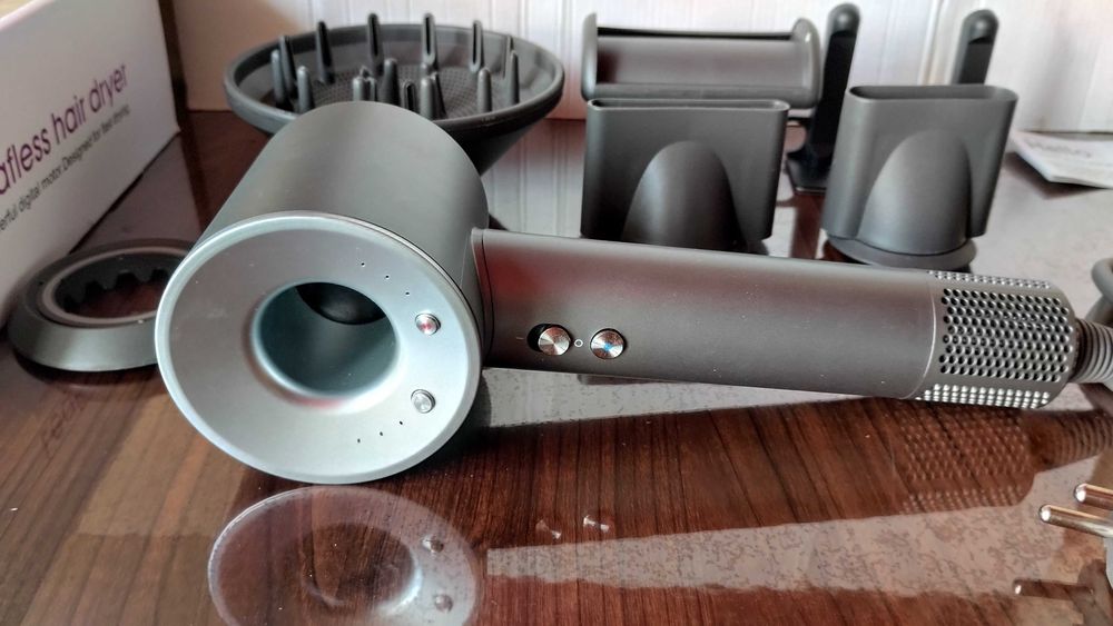Фен Leafless Hair Dryer, аналог Dyson Supersonic, с 5 насадками. Новый