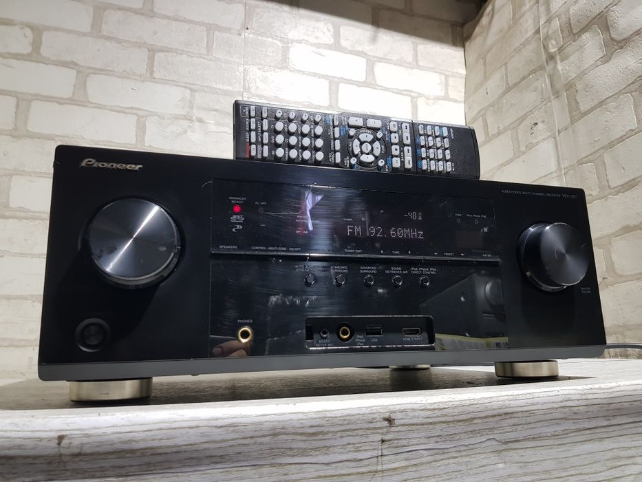 Пульт!7.1AV Ресивер Pioneer VSX-1021-K. 7*150 Ват! USB , HDMI