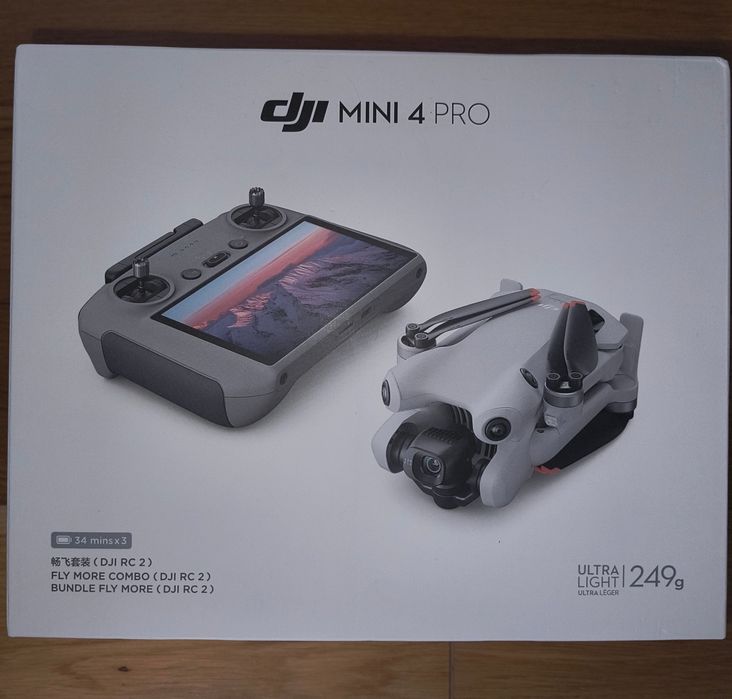 DJI Mini 4 Pro Fly More Combo + RC 2 – pełny zestaw, po profesjonalnej naprawie