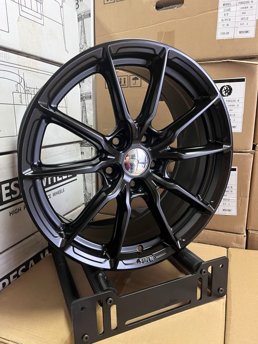Jantes 17” 5x112 Novas Estilo HRE Preto Matte vw audi seat skoda