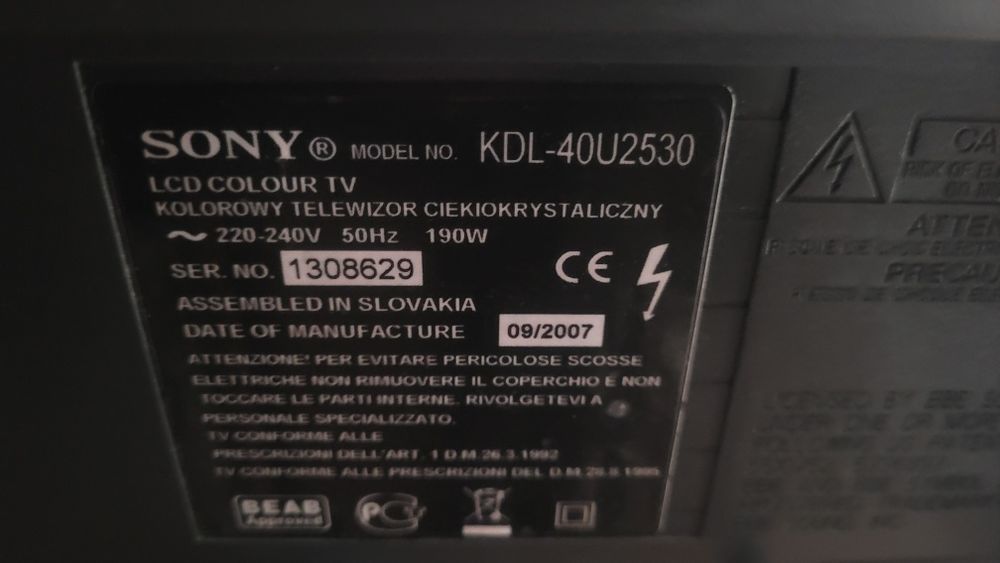 Tv plasma com defeito