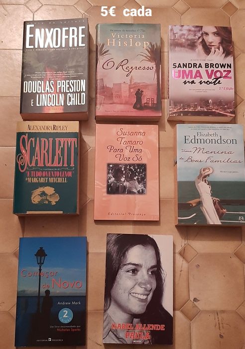 Livros variados de diferentes autores