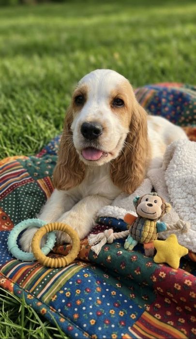 Cocker Spaniel Angielski - piesek cudowne umaszczenie Orange Roan
