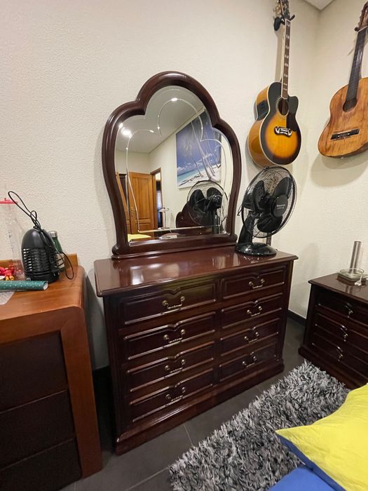 Conjunto de mobília em mogno - Vintage