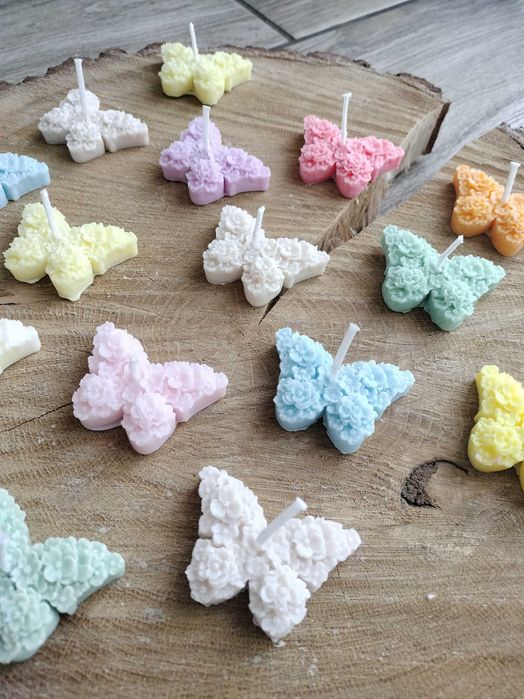 Mini świeczka sojowa motylek podziękowanie dla gości