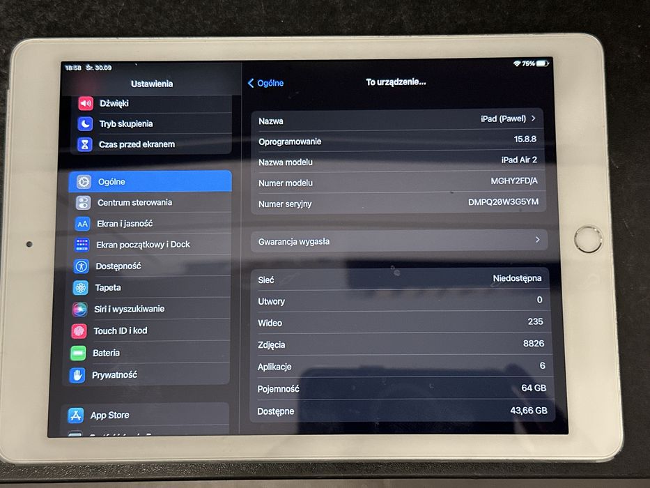 Ipad air 2 64 GB