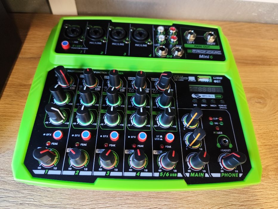 6-kanałowy Mikser USB Pronomic Mini 6