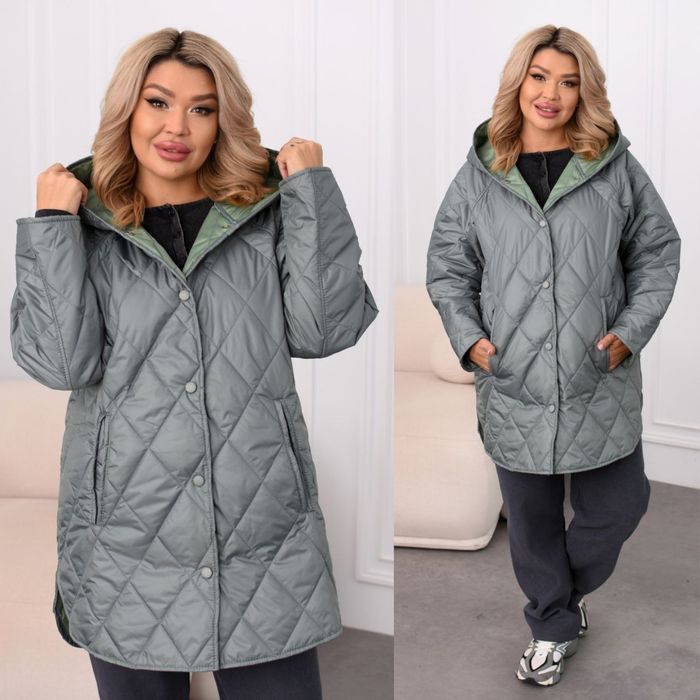 Стильна стьогана курточка 48-62