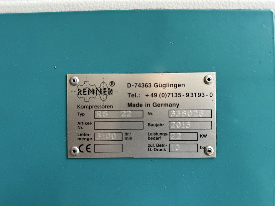 Kompresor srubowy renner/atlas copco (super stan)