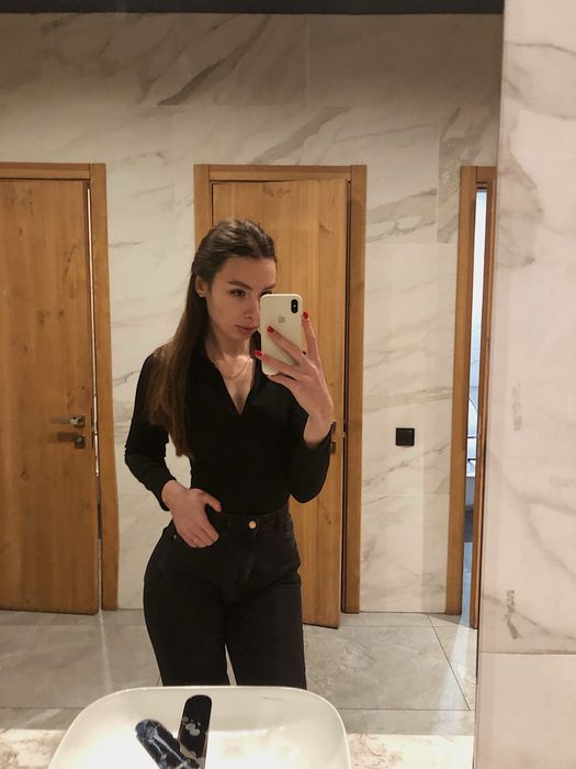 Джинсы черные zara