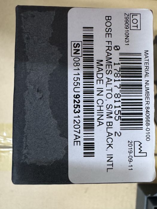 Okulary Bose Frames Soprano Nowe rozmiar S/M