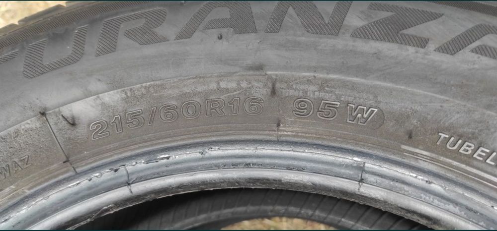 Opony letnie z 2019r 5mm 215/60/16 Bridgestone 2PN