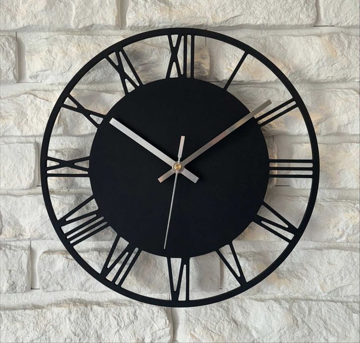 Nowy Zegar ścienny Rzymski LEO 30 cm Wyprzedaż