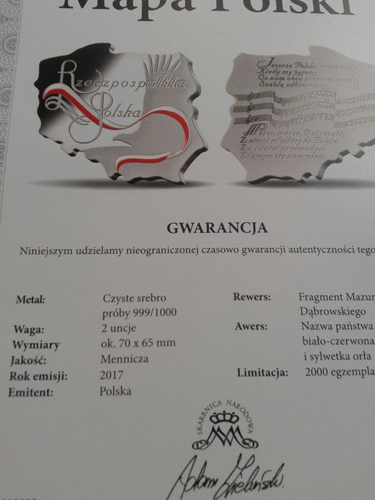medal mapa Polski