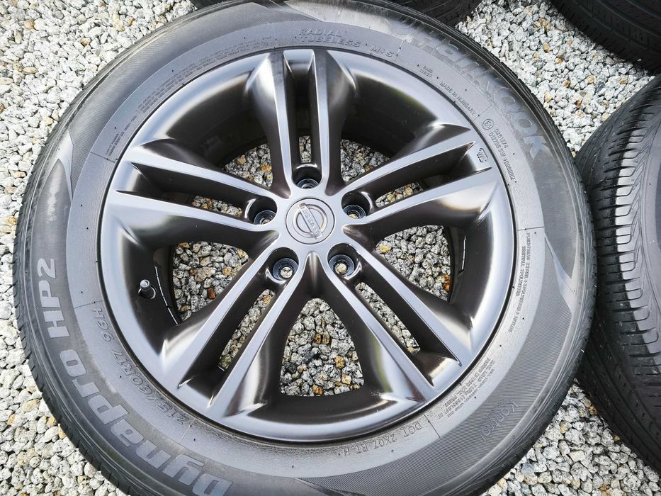 Oryginał NISSAN 5x114,3r17 Qashqai Juke Renault Dacia CZARNY MAT