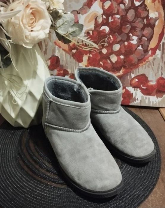 Зимние, серые  угги 36р