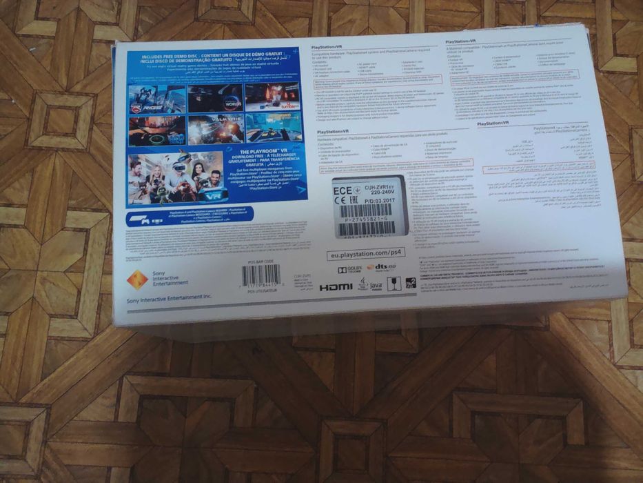 Коробка из под ps vr playstation vr