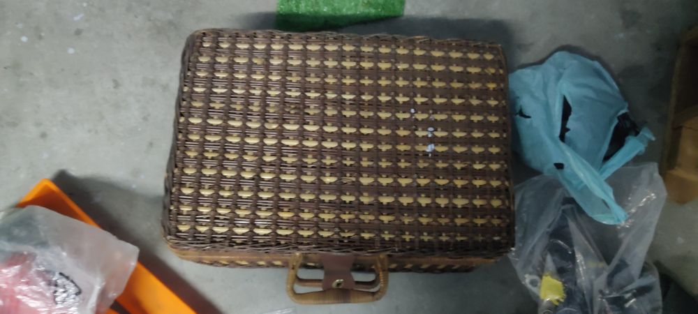 Cesta de verga Picnic vintage